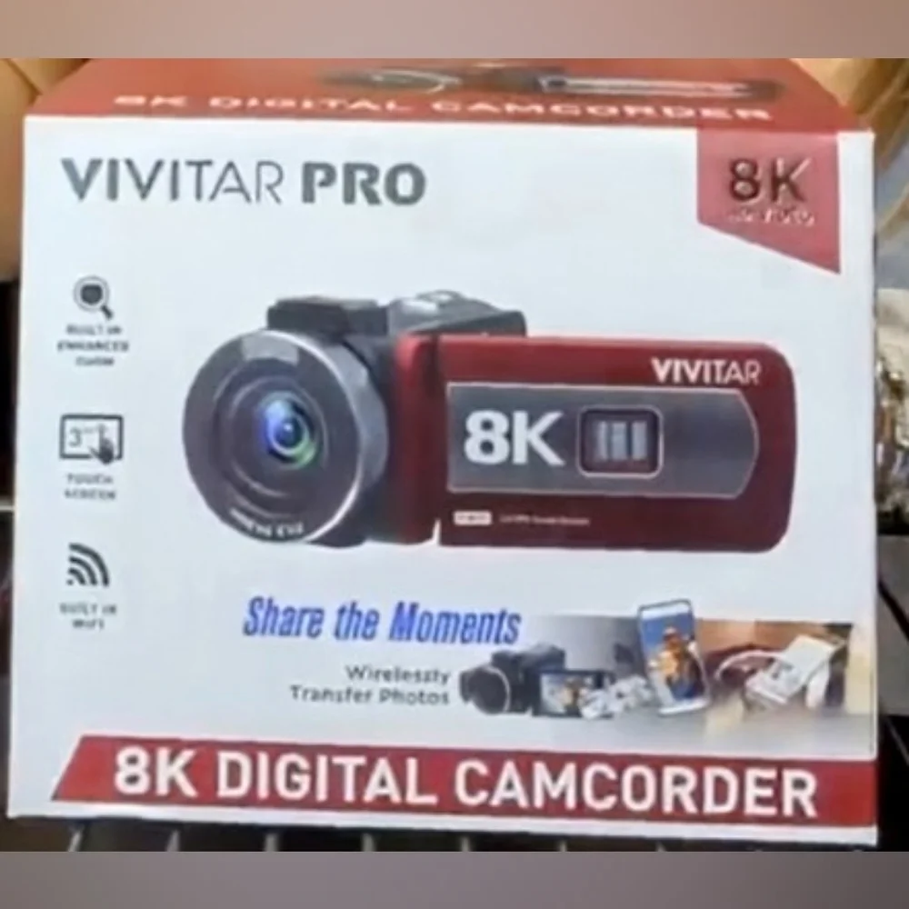 Vivitar Pro 8K Digital Camcorder With Accessory Bundle